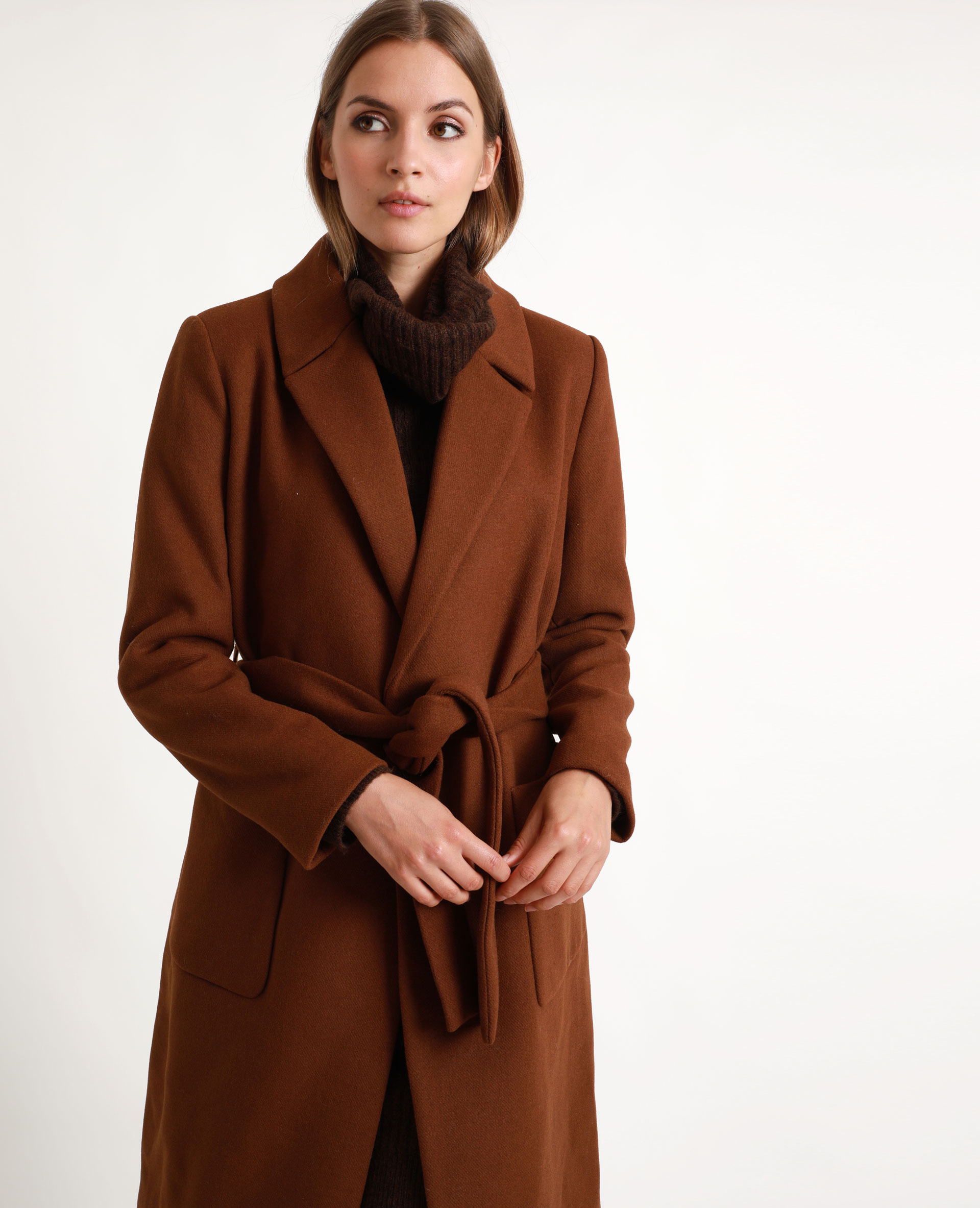 manteau marron